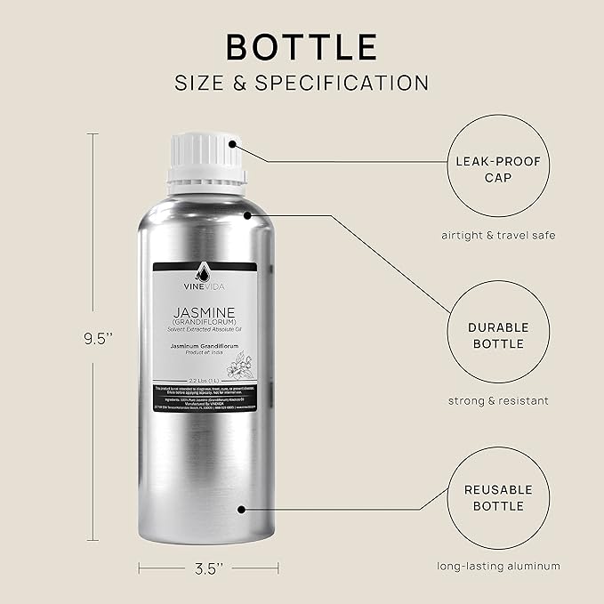 Jasmine Essential Oil 32 oz - Undiluted Jasmine Oil 32 oz