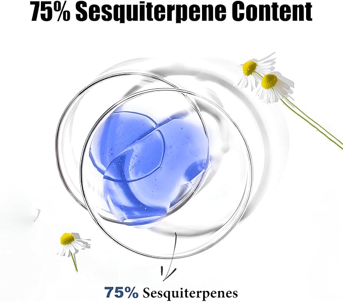 100% Pure Organic Blue German Chamomile Essential Oil Therapeutic & Food Grade for Aromatherapy